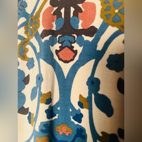 Intimately Free People S Floral Geometric Mock Neck Sleeveless Bodysuit Boho - Picture 7 of 11